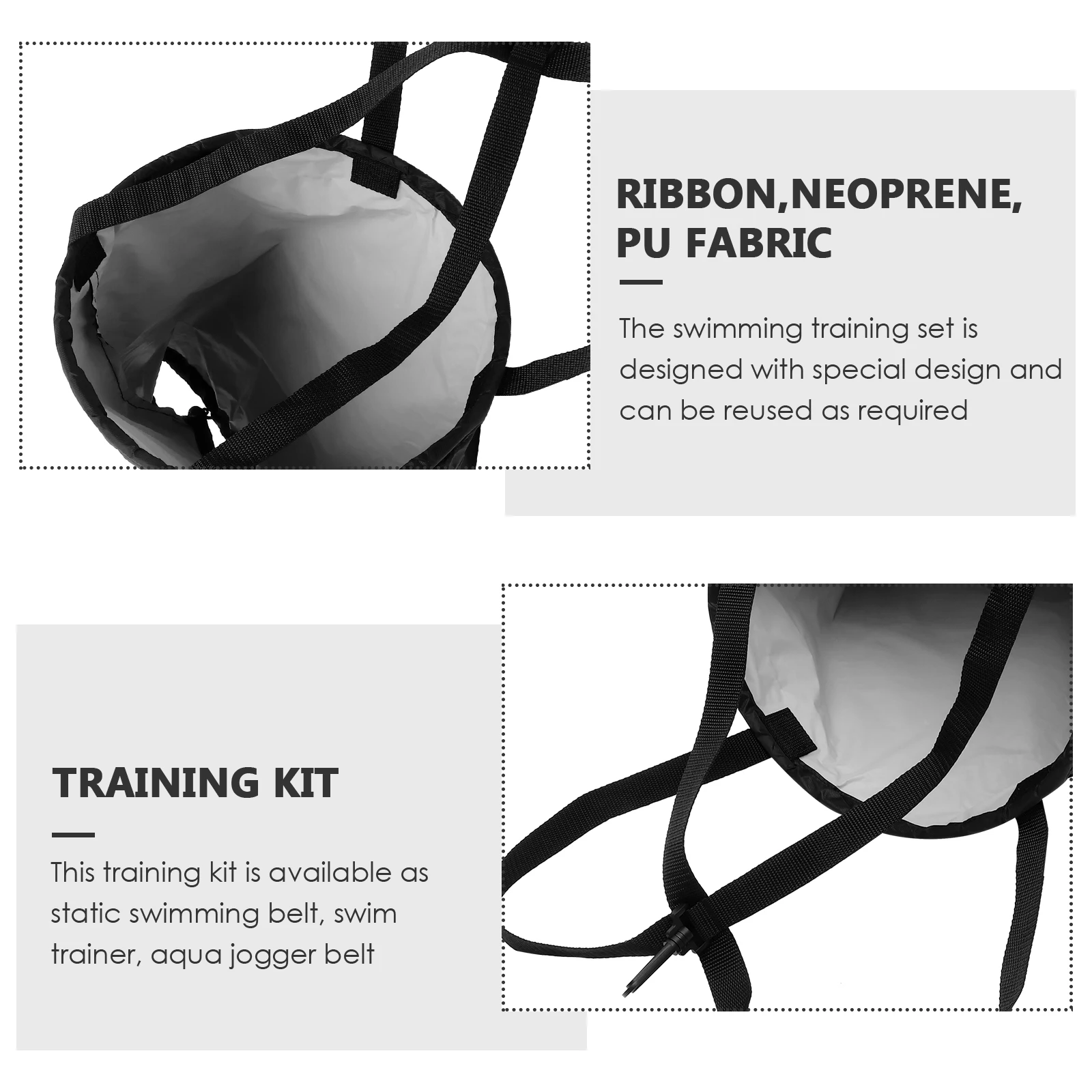 

1 set Resistance Umbrella Set Swimming Training Belts Pool Exercise Equipment for Adults Aqua Jogger Belt Freestyle Backstroke