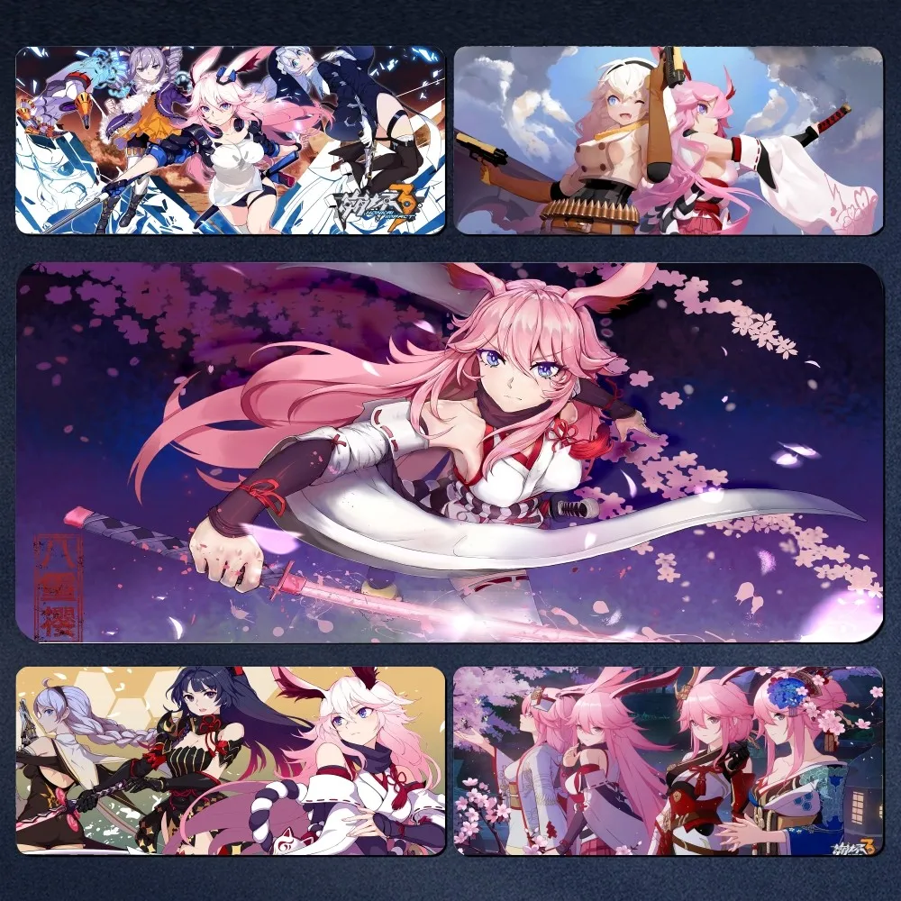 

Yae Sakura Honkai Lmpact 3rd Mousepad Large Gaming Mouse Pad LockEdge Thickened Computer Keyboard Table Desk Mat