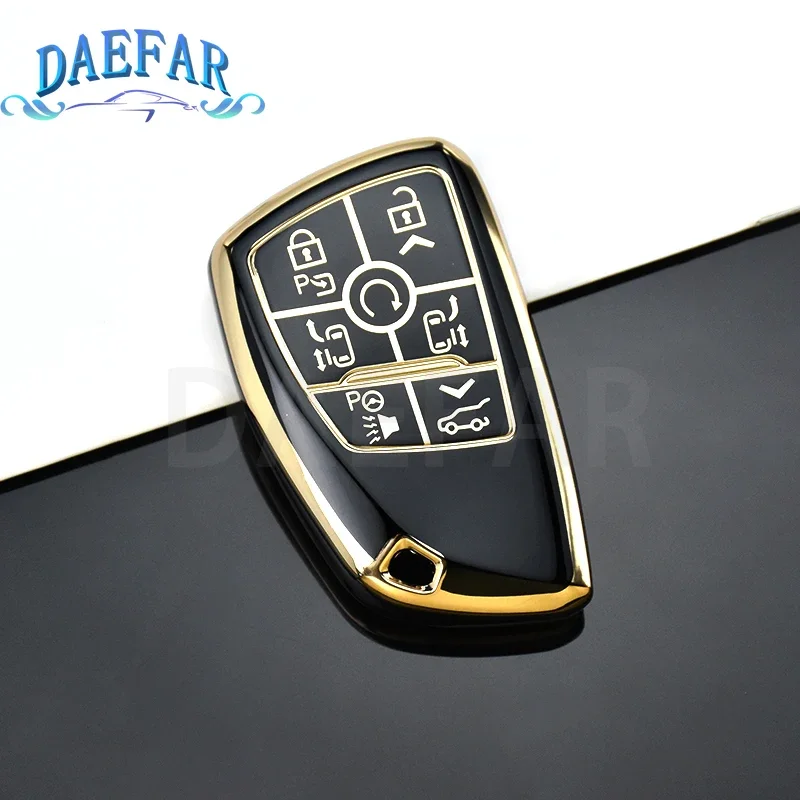 Чехол для автомобильного ключа из ТПУ, чехол для Chevrolet Tahoe Suburban, GMC Yukon, Buick ENVISION S Plus будущего, 7 кнопок