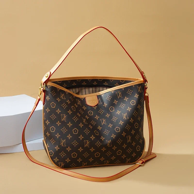 Borsa a tracolla dal design classico per donna Borsa a tracolla in pelle di lusso Borsa tote elegante Borsa a tracolla alla moda da donna