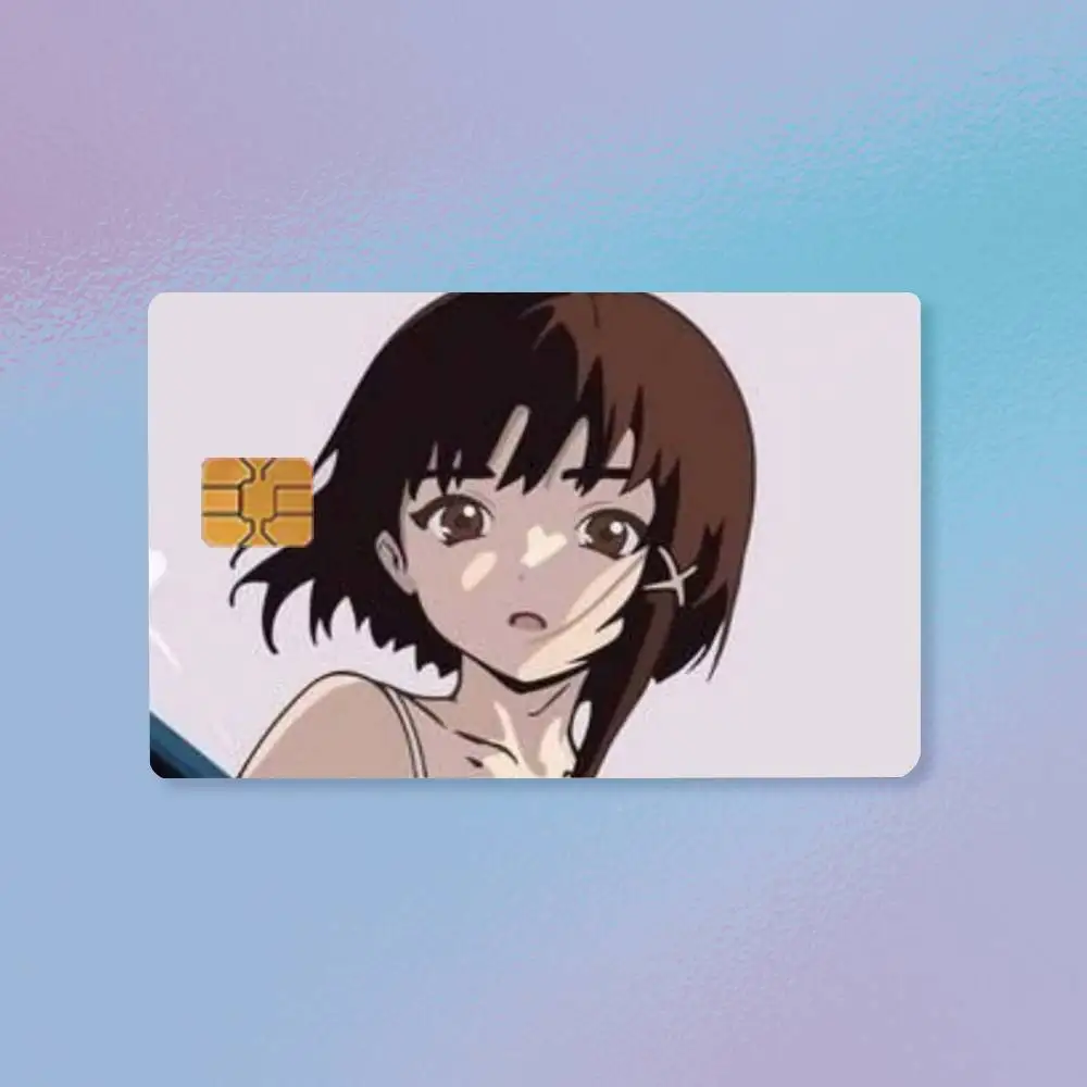 Serial Experiments Lain   Credit Card HD Stickers Premium matte film effectively prevents fingerprints and daily abrasion.