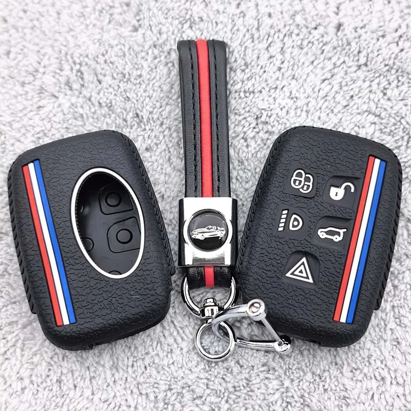 Key Case Shell for Land Rover Range Rover Sport Evoque Freelander Velar Discovery 4 for Jaguar XE XJ XF Guitar Car Remote Cover