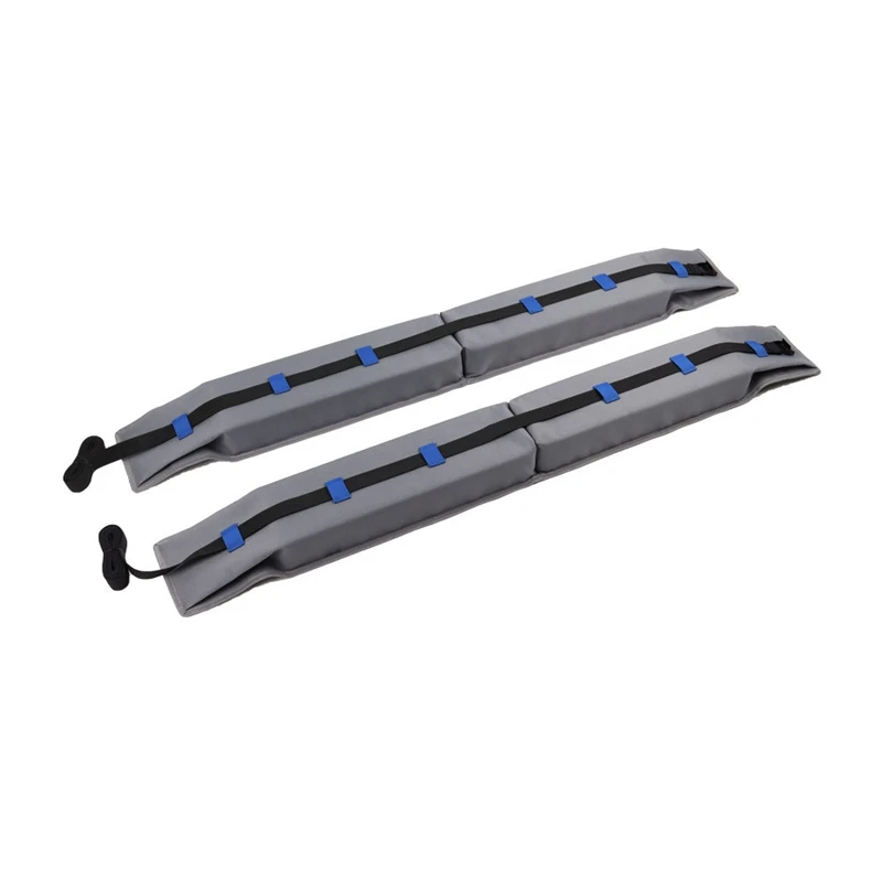 2Pcs Universal Foldable Car Roof Racks Top Luggage Carrier Rack Carry Load Baggage Car Surf Kayak Long Roof Rack Pads