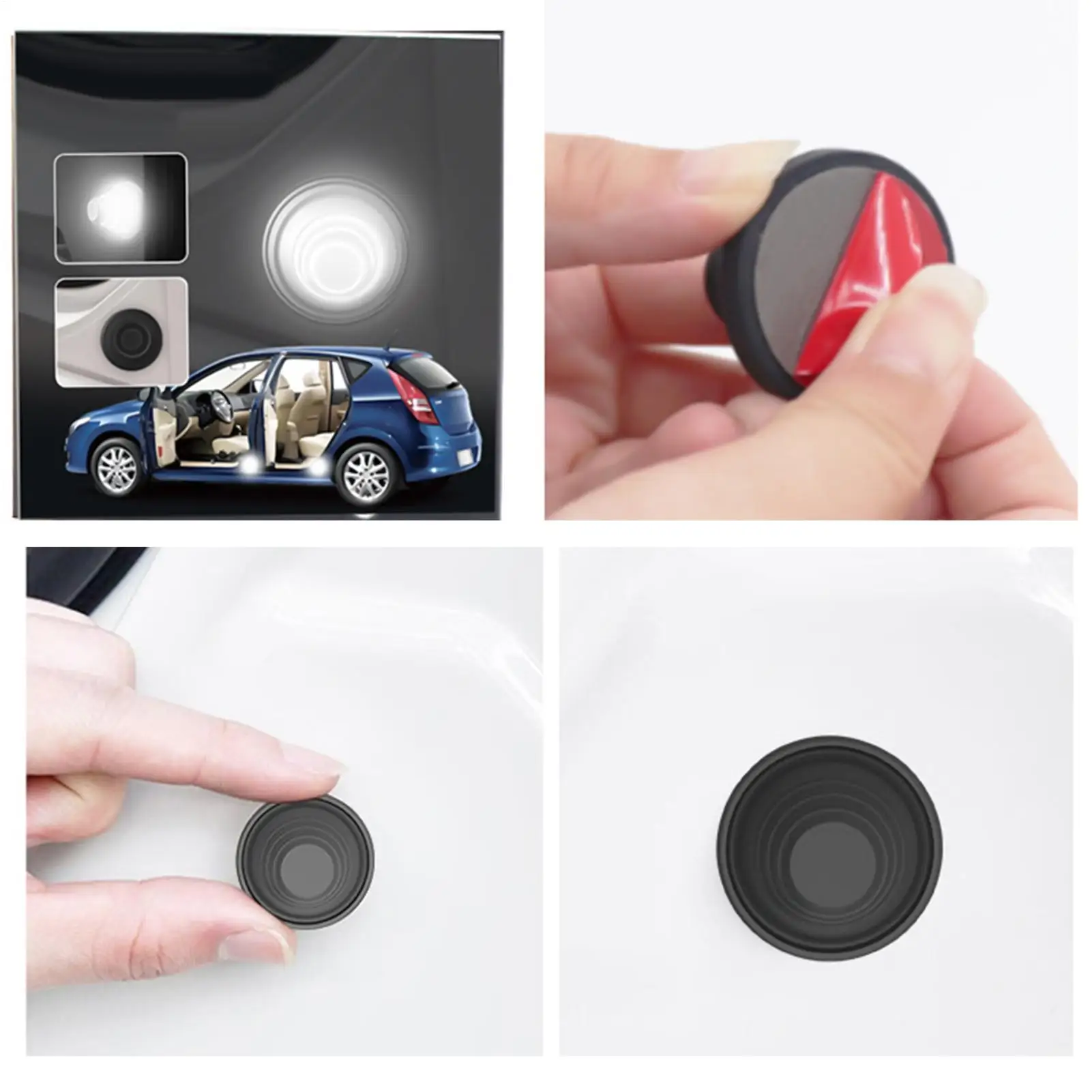 Car Door Shock Absorber Pads with Door Closing Silence 4Pcs/set Anti-collision Car Bumper Cushion Automotive Door Damping Pads