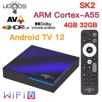 Ugoos SK2 Smart TV Box Google TV Realtek RTD1325 4GB 32GB WIFI6 BT5.2 4K Set Top Box Google TV Dolby vision