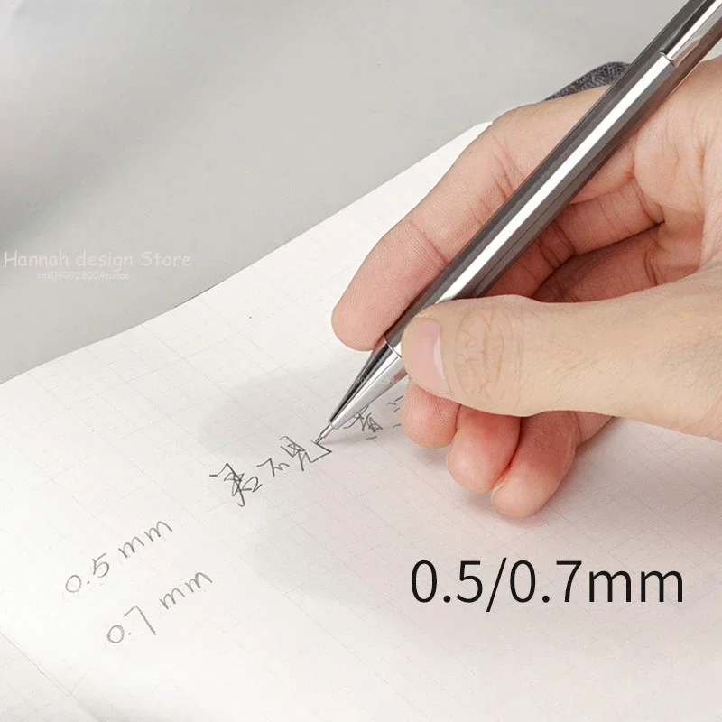 1pcs Mechanical Pencil 0.5/0.7mm Pencil Metal Rod Automatic Pen Pencil Lead Refill Student Stationery Wholesale Lapiseira image 2