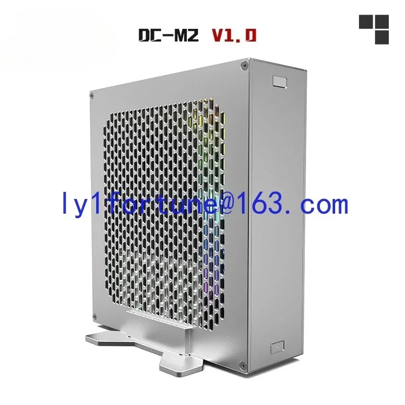 2.2-liter mini DC-M2 nuclear display itx chassis, supports built-in DC power supply