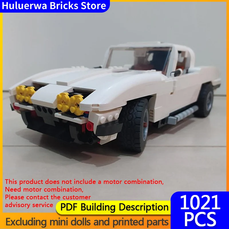 

Speed Racing Car Model MOC Building Bricks Corvette C2 63 Hypercar Modular Technology Gifts Holiday Assemble Children Toys Suit
