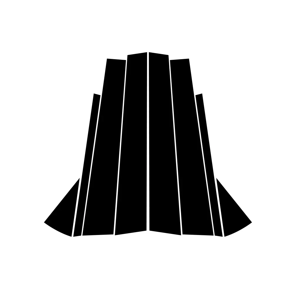 لشركة هيونداي العظمة أزيرا Tg 2006-2010 2008 2009 مشرق أسود ألياف الكربون نافذة الباب مقاوم للماء B C ملصق