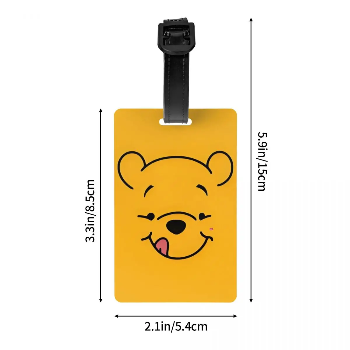 Etiqueta de bagagem personalizada Winnie The Pooh Etiquetas de bagagem personalizadas Etiqueta de identificação de capa de privacidade
