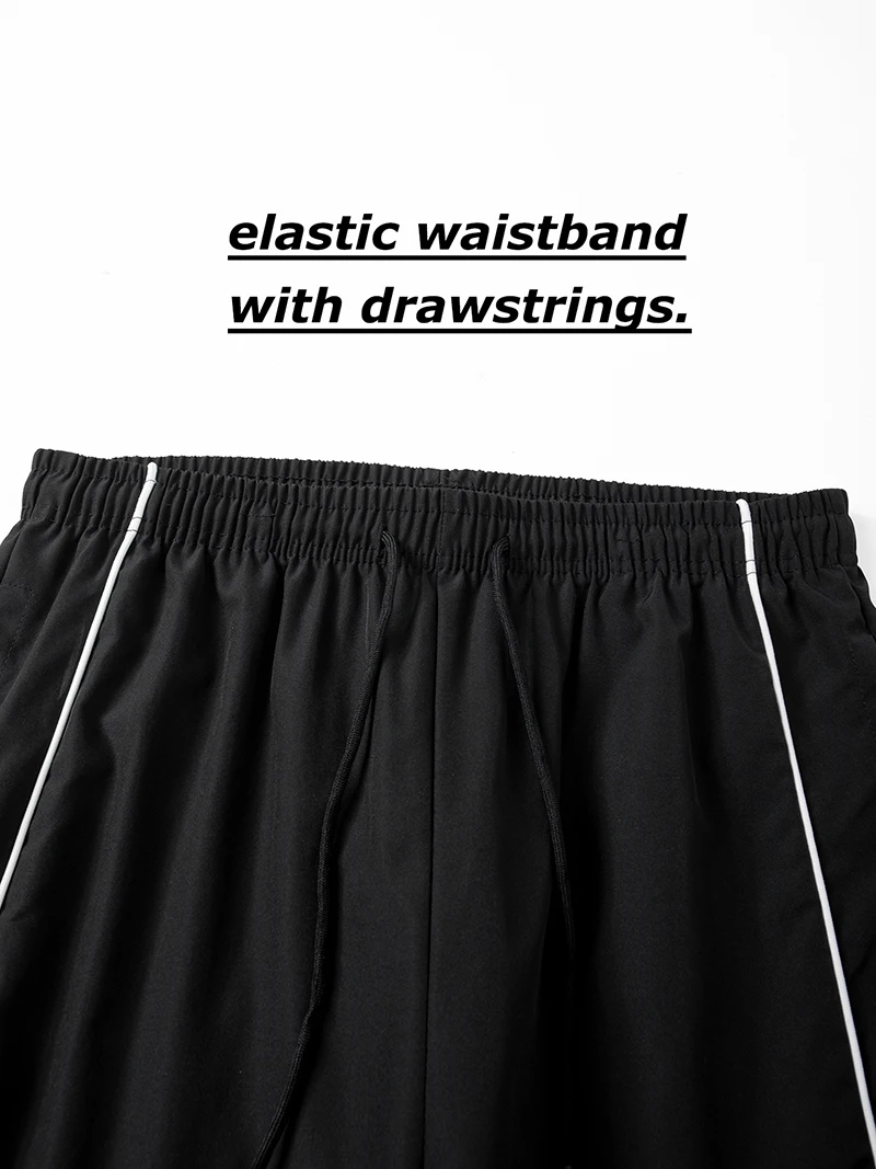 Immagine 6: Pantaloni Sportivi da Uomo alla Moda con Linee Laterali, Pantaloni da Palestra e Corsa con Tasche Laterali, Pantaloni Atletici ad Asciugatura Rapida e Traspiranti