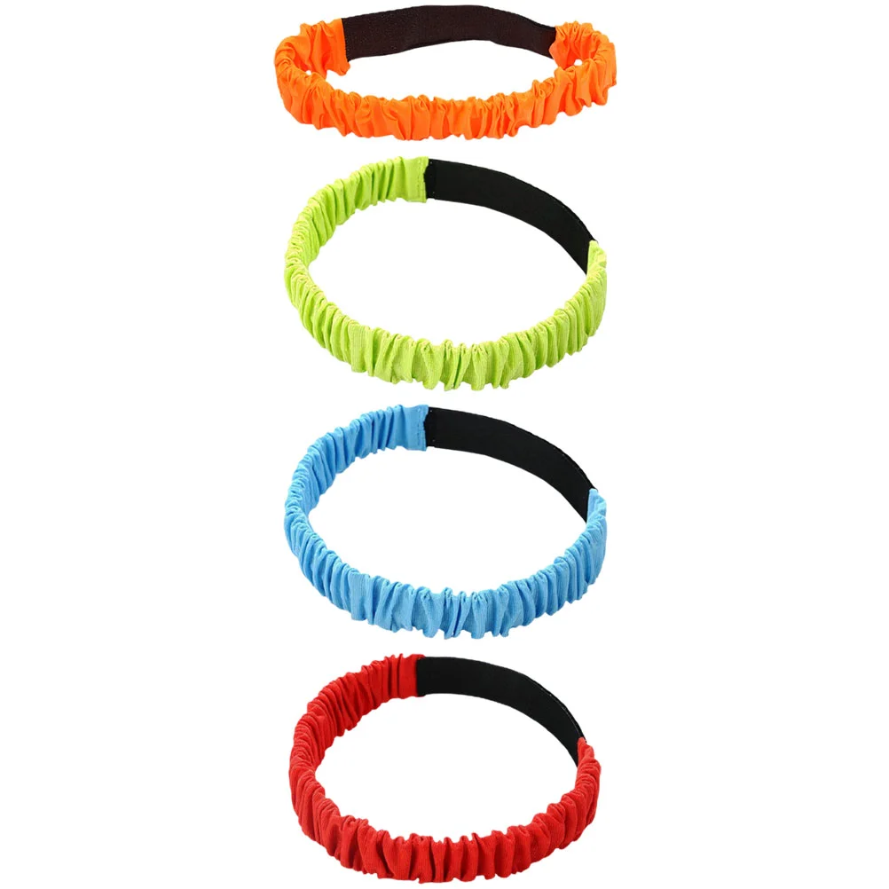 

4 Pcs Two-person Three-legged Strap Durable Bands Parent-child Interactive Toys Interaction Props Elastic