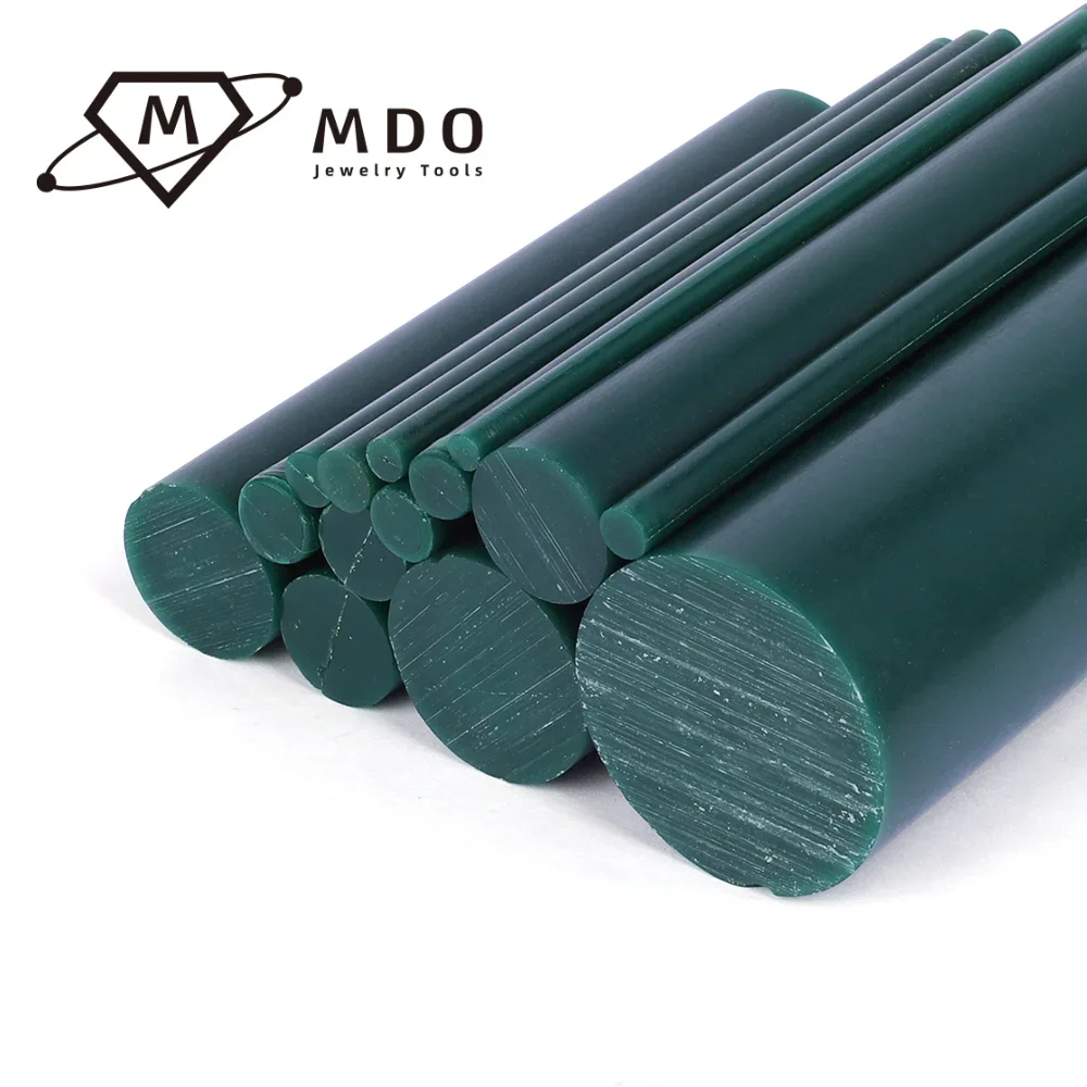 Jewelry Ring Model Making Special Green Wax Stick Solid Column Line Ring Carving Wax Tube Jewelry Wax Rod Bar