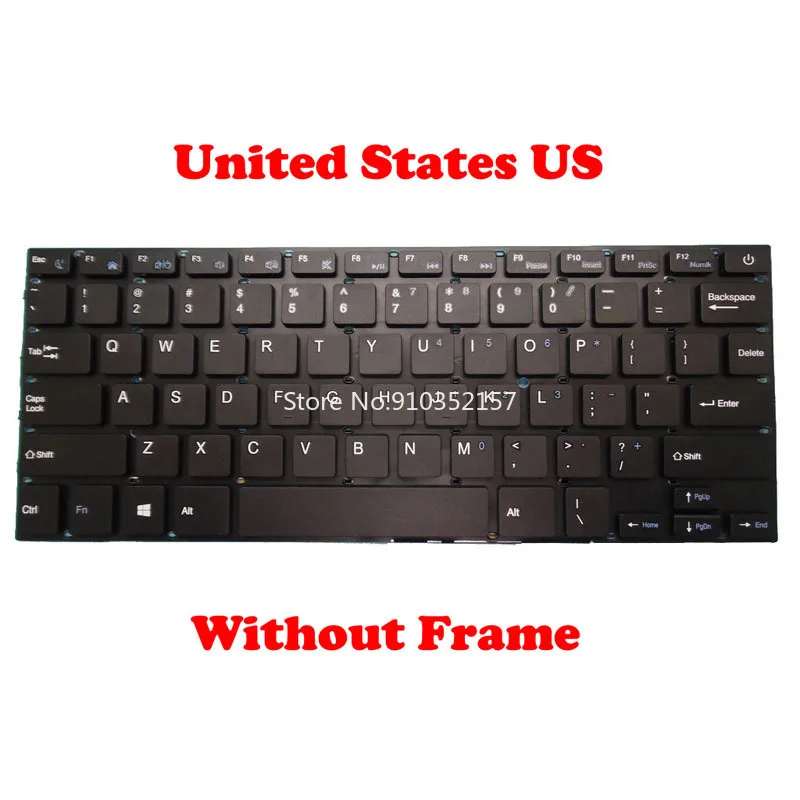 

Laptop Keyboard For Direkt-Tek DTLAPC14-1 14" Ultra Slim English US Black Russian RU Brazil BR Without Frame New