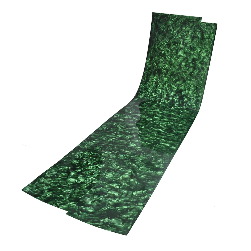 2Pcs Celluloid Sheet Drum Wrap Musical Instrument Deco Diamond Green 10x60\'\' and 16x60\'\'