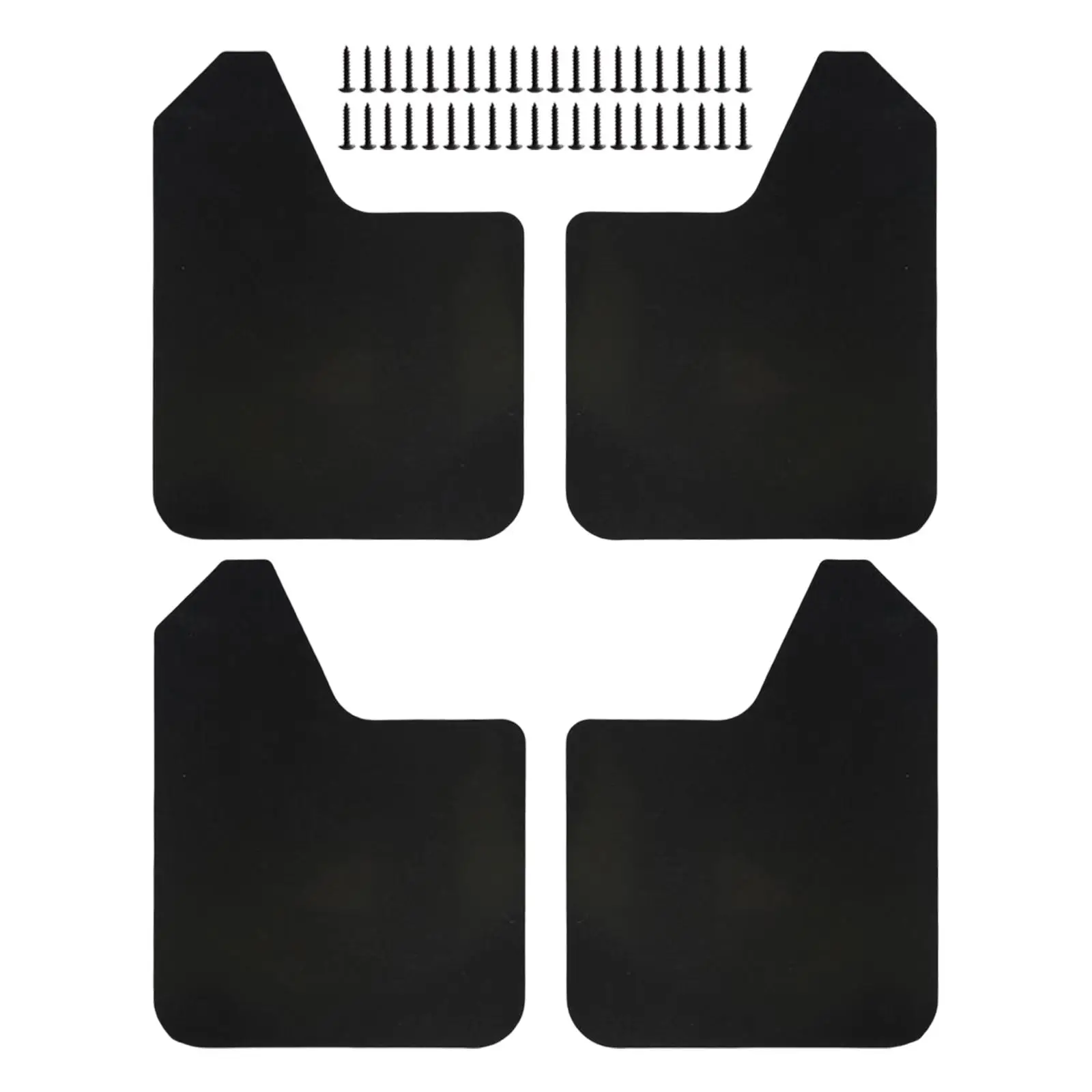 4Pack Mudflaps Flaps Black Universal Exterior Parts Front and Rear Car Accessories Mudflaps Mudguard for SUV Truck Car