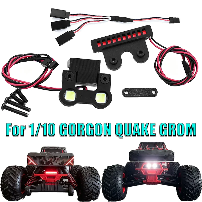 Für 1/10 ARRMA GORGON QUAKE GROM Monster Truck RC Auto LED-Beleuchtungssystem vorne und hinten