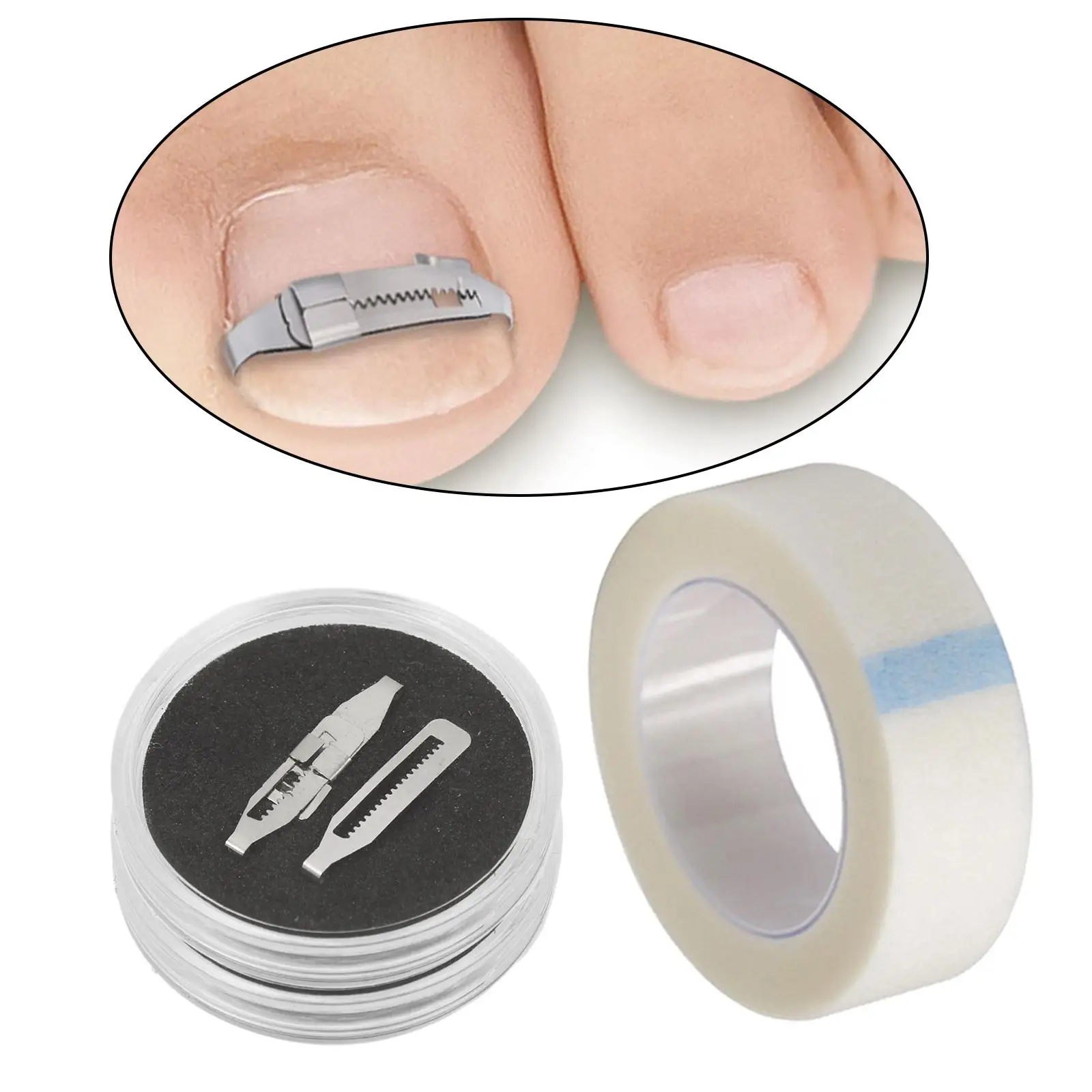 أدوات مصحح أظافر القدم الغارزة المهنية تضمين علاج أظافر القدم