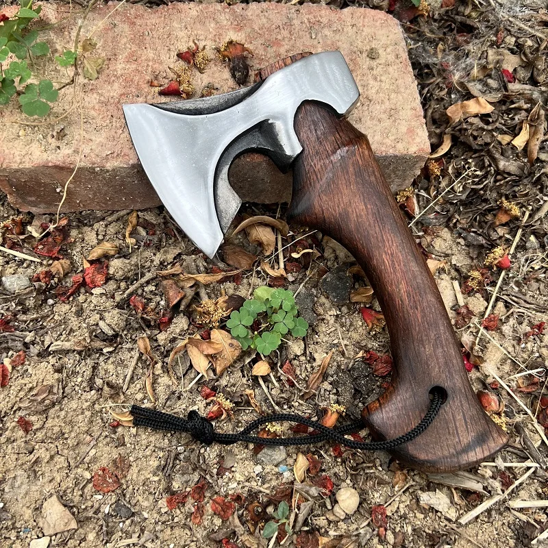 

2025 Outdoor multifunctional 22cm small tactical axe manganese steel forging convenient portable camping hiking EDC tool
