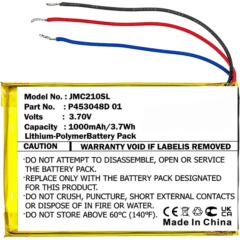 1000mAh Battery P4530048D 01GSP383555 For Special JBL Clip 2 AN CS056US CLIP2BLKAM P04405201 Speaker
