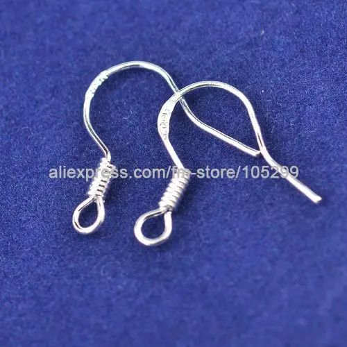 Imagem -03 - Bulk Sale 925 Sterling Silver Earrings Making Components Faça Você Mesmo Jewelry Findings 15 mm French Hook Fit Pearl Bead Crystal 1000 Pcs