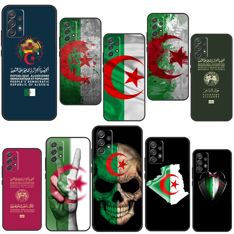 Algeria Flag Algerian Case For Samsung A54 A34 A14 A13 A23 A33 A53 A73 A51 A71 A72 A12 A22 A32 A42 A52 Back Cover