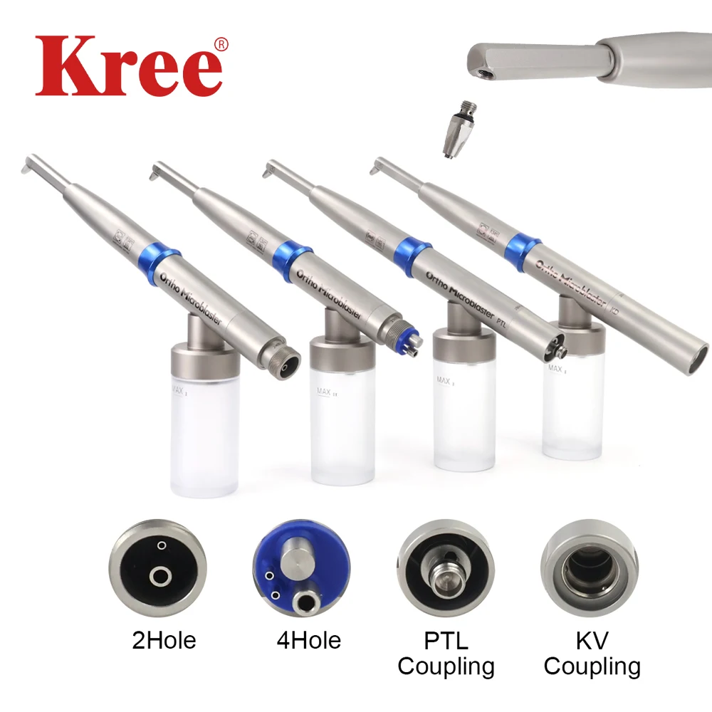 Dental 2in1 Aluminum Ortho Microblaster Water Spraying Microetcher Sandblasting Alumina Gun Connecting 2/4Hole KV/PTL Coupler