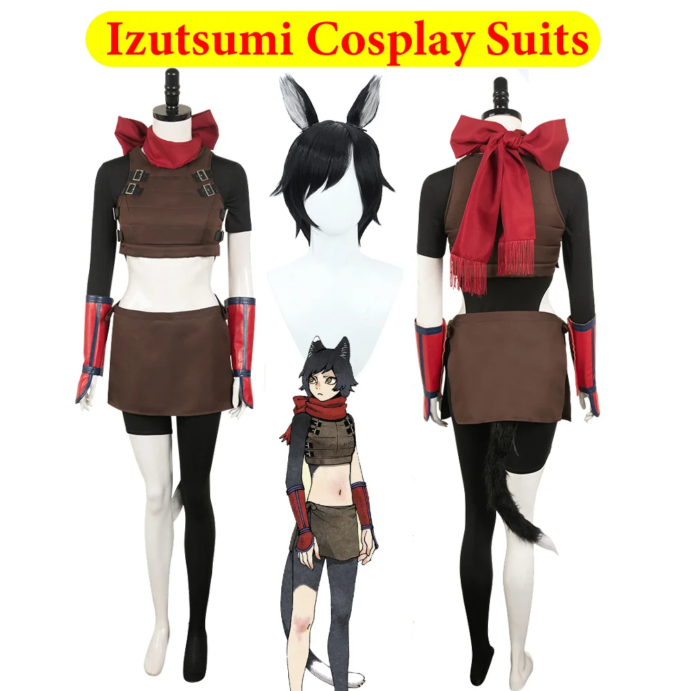 

Izutsumi Cosplay Costume Wig Delicious Anime in Dungeon Roleplay Clothing Headgear Women Adult Outfits Halloween Carnival Suit