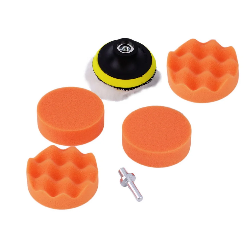 

High Gross 3 inch Buffing Pad Kit for Car Sanding Polishing Buffer with Drill Adapter High gross buffing pad kit