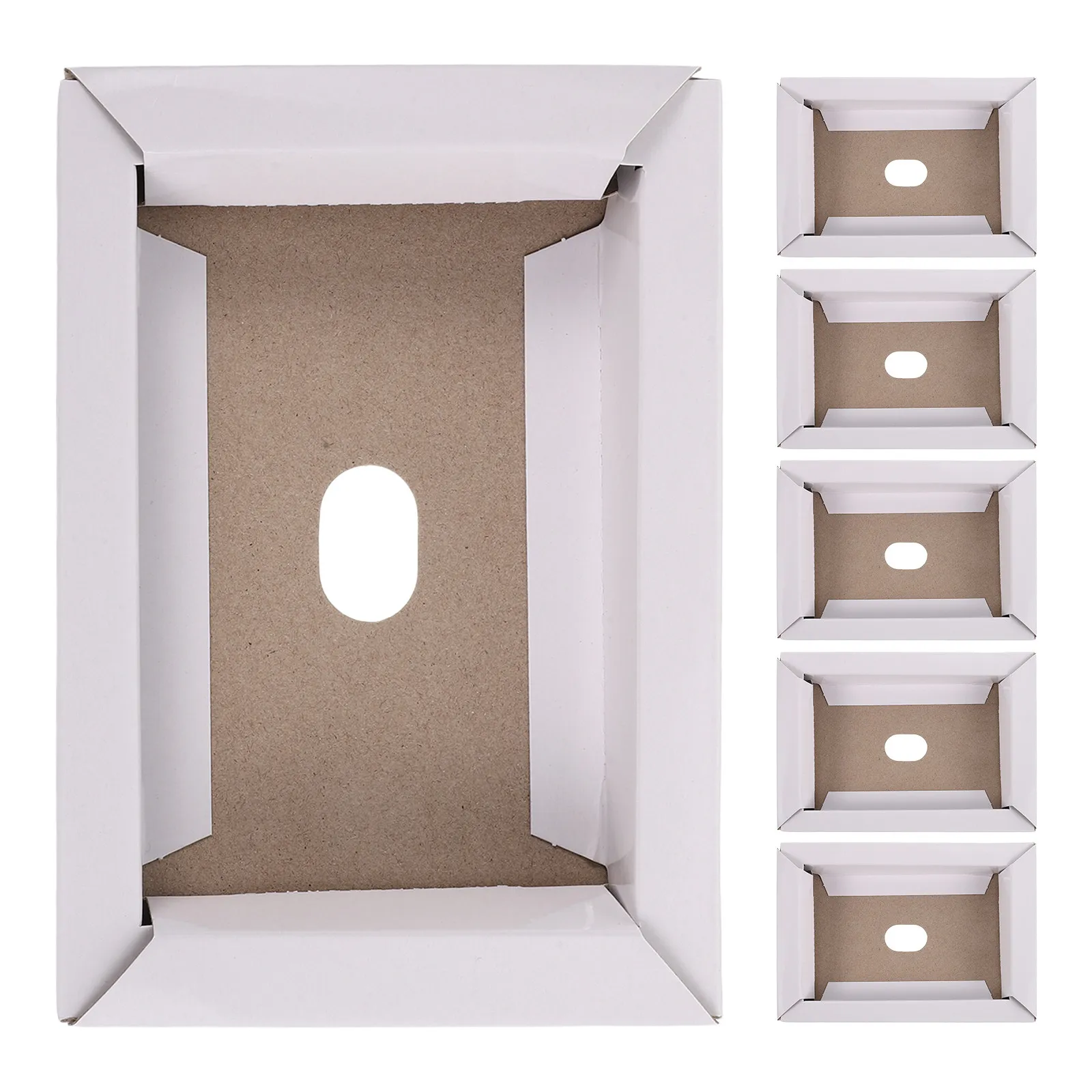 6Pcs Retro Game Cartridge Inner Packaging Box Cardboard Insert 6.9x4.8 Inch Protective Organizer Tray for Game Storage