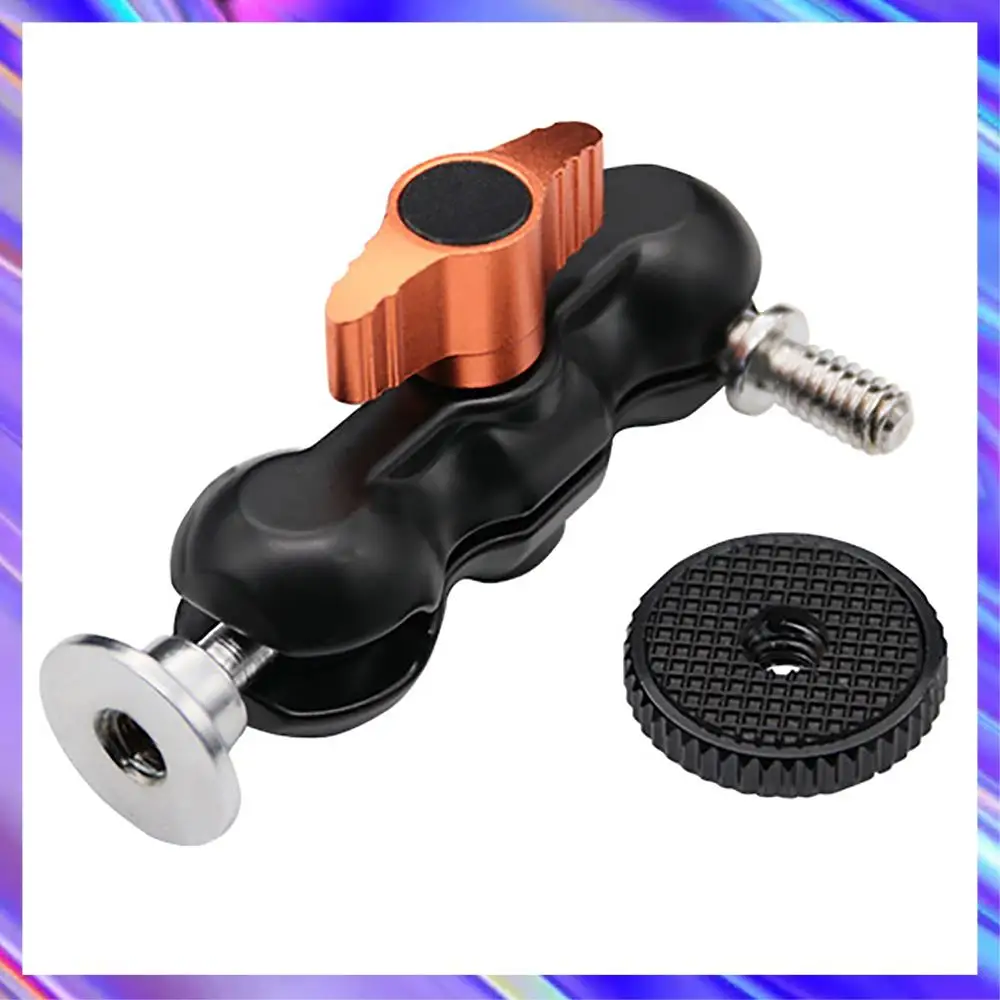 

A24U Portable Double Ball Head For SLR Camera Magic Arm Gimbal Monitor Bracket Ball Head Strange Hand Small Pea Clip