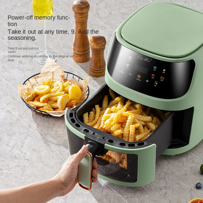 

Электрическая фритюрница большой емкости 6 л, современный стиль, многофункциональный пластик с сенсорным экраном для трансграничной оптовой продажи