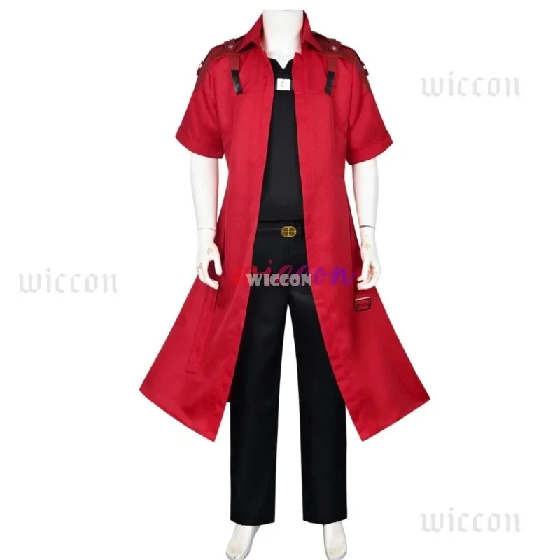 

Devil Cos May Cry Dante Cosplay Men's Game Uniforms Wig Red Long Poncho Jacket Set Halloween Carnival Costumesc;3.k'6;d.a;