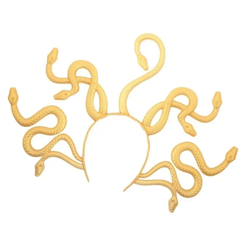 652F Halloween Rắn Đầu Gorgon Cosplay Băng Đô Quấn Tóc Lễ Hội Trang Phục Dự Tiệc Cung Cấp