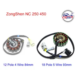 NC250  NC450 Stator Magneto 12 18 Pole 250CC 450CC ZongShen ZS177MM  xmotos apollo KAYO T6 BSE 250 4 valve dirt pit bike