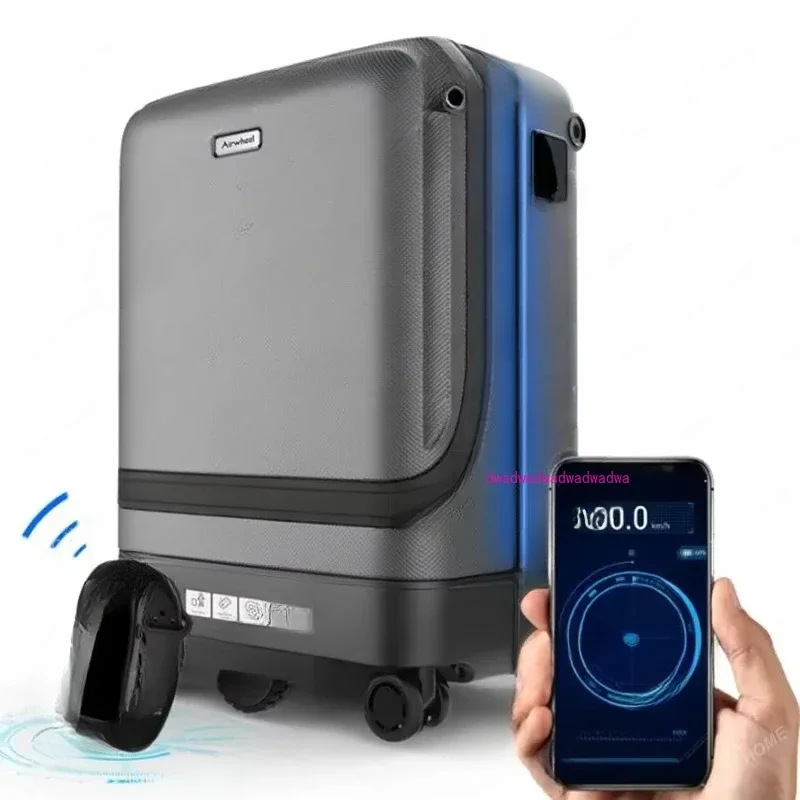 Intelligent rolling luggage, with remote control application, suitcase with wheels, cab, rotator, 20