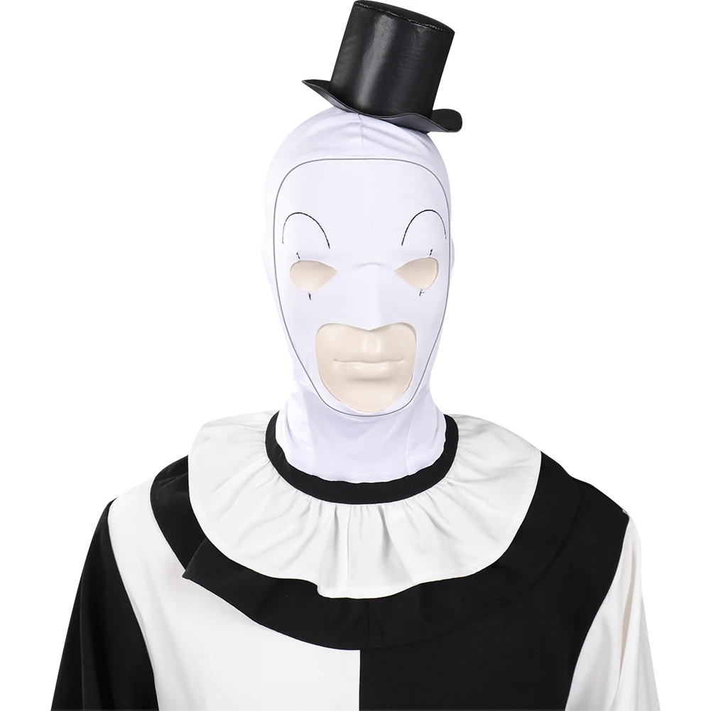 Kunst der Clown Cosplay Terrifier 2 Kostüm Männer Overall Hut Outfits Halloween Karneval Party Anzug