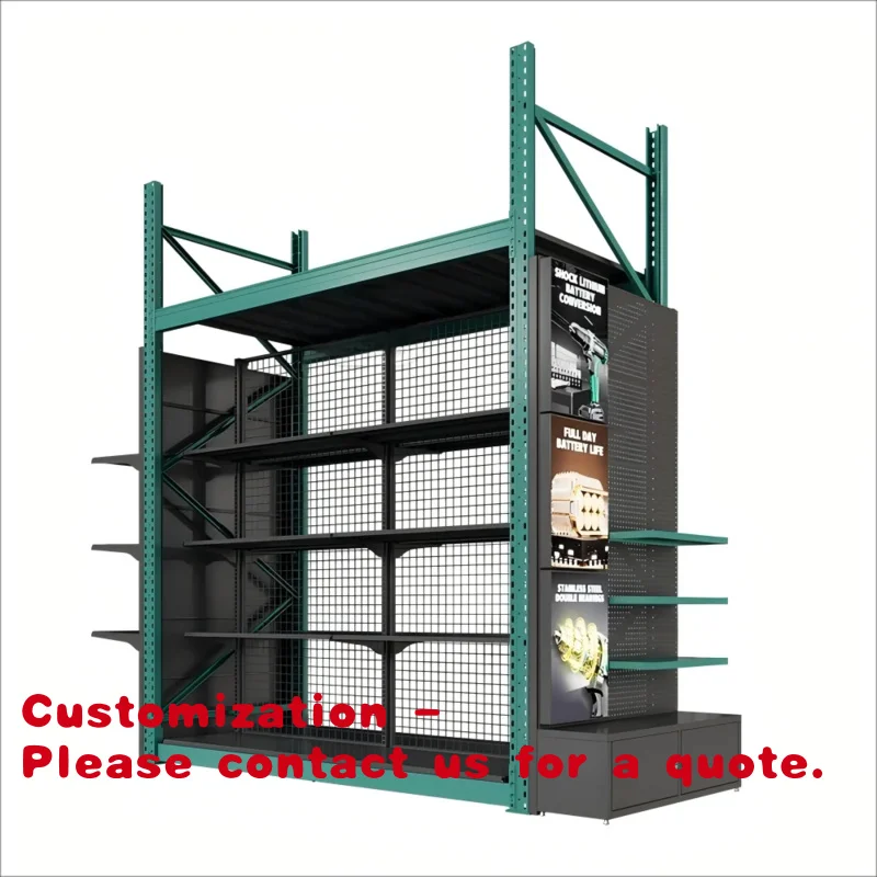 

Customize.Supermarket Display Stands Metal Wood Shelf Retail Shelving Stands Snacks Advertising Cabinets