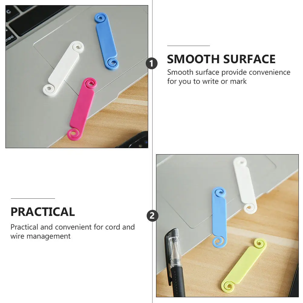 

50 шт. разноцветных идентификационных бирок для кабелей, этикетки для проводов USB и компьютерных кабелей, для легкой организации и сортировки кабелей