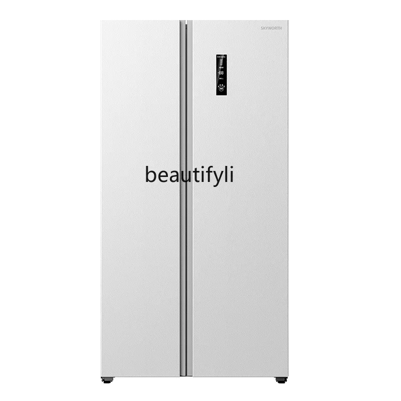 635L white ultra-thin double-door refrigerator household large-capacity frequency conversion air-cooled frost-free