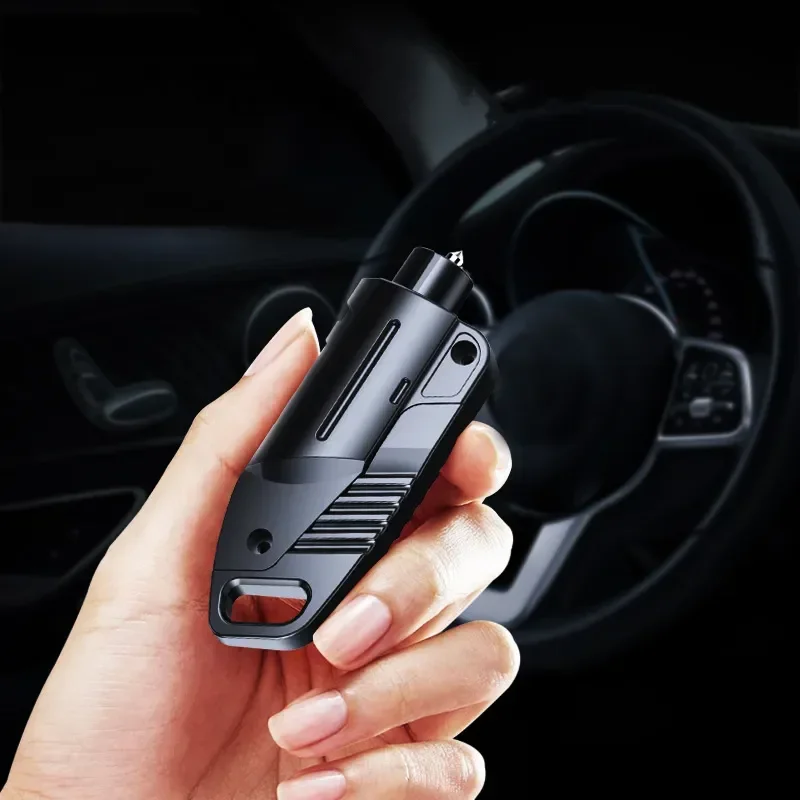 2-in-1  Car Seat Belt Cutter Knife Safety Hammer Emergency Window Breaker Rescue Lifesaving Tool Escape Survival Device Tools