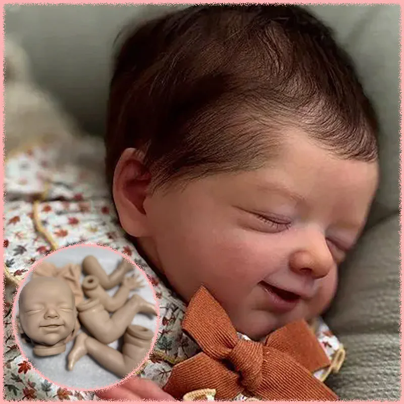 

New Arrival Alica Reborn Doll Kit 20Inch Unfinished Unpainted Blank DIY Doll Parts With Cloth Body Collectible Art Doll