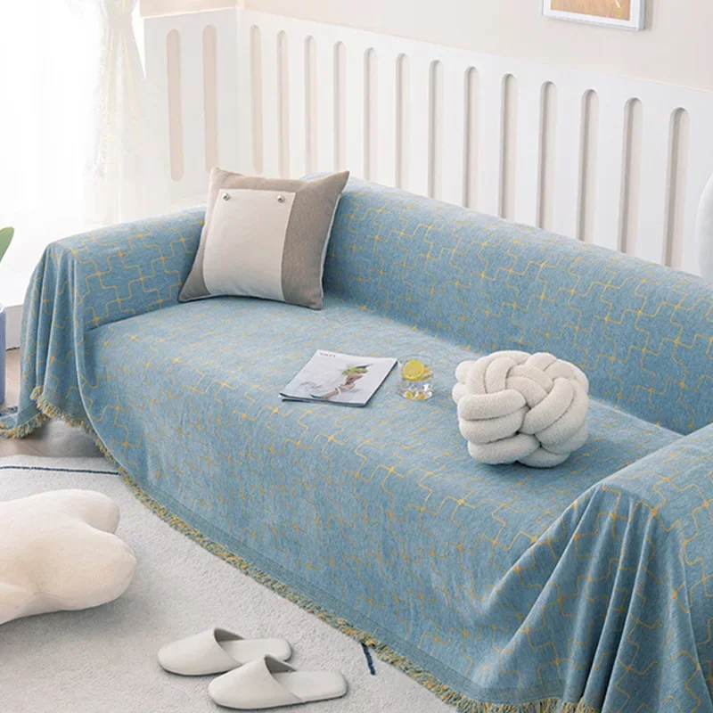Thick Chenille Sofa Towel, Soft Anti-slip One-piece Full Cover Sofa Cover, Large Size Couch Covers