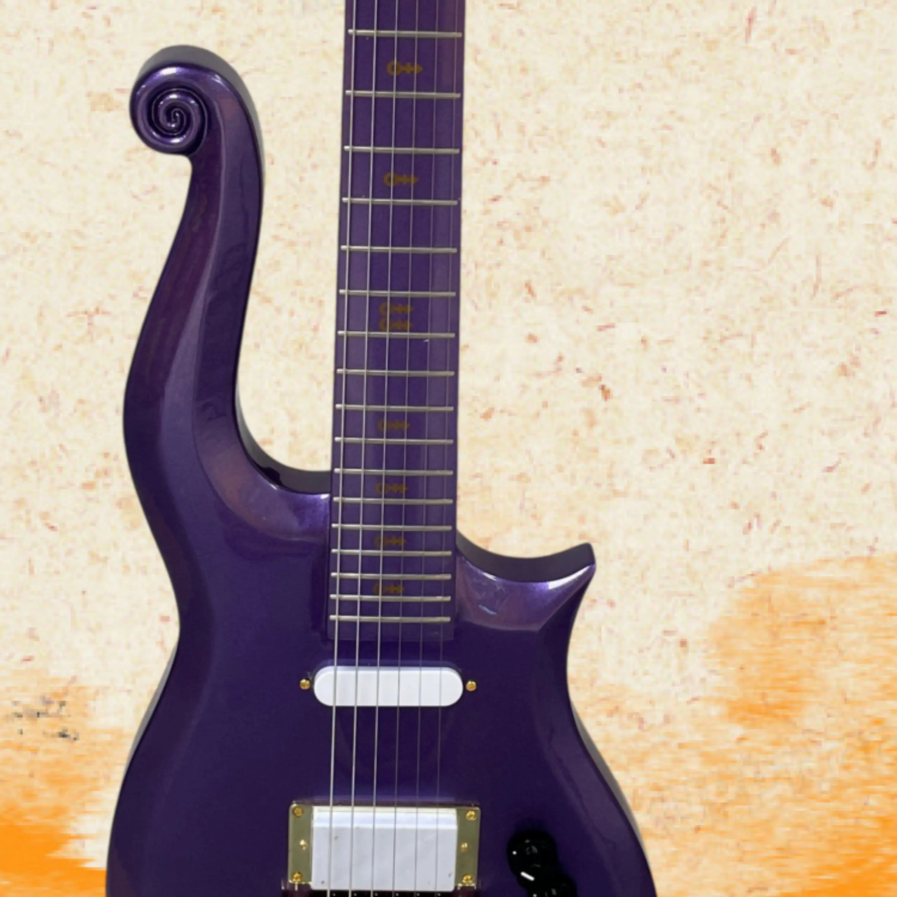 New Personality Electric Guitar,Metallic  Purple Finish,Creative Body Design Guitars,Best Gift For Music Lovers Guitarra