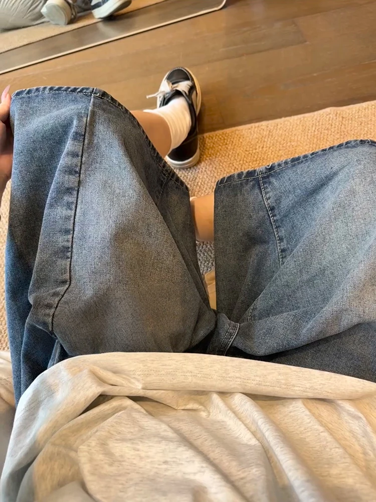 

Американские джинсы узкого кроя, мужские летние тонкие прямые джинсы с широкими штанинами, весемнадцать orts, повседневные молодежные трендовые свободные посадки