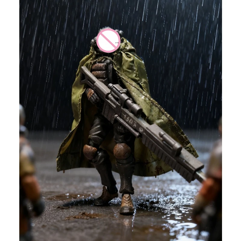 

1/18 Scale Male/female Special Forces Soldiers Acid Rain Raincoat Clothes Model for 3.75" Action Figures Rainforest Scene Decor