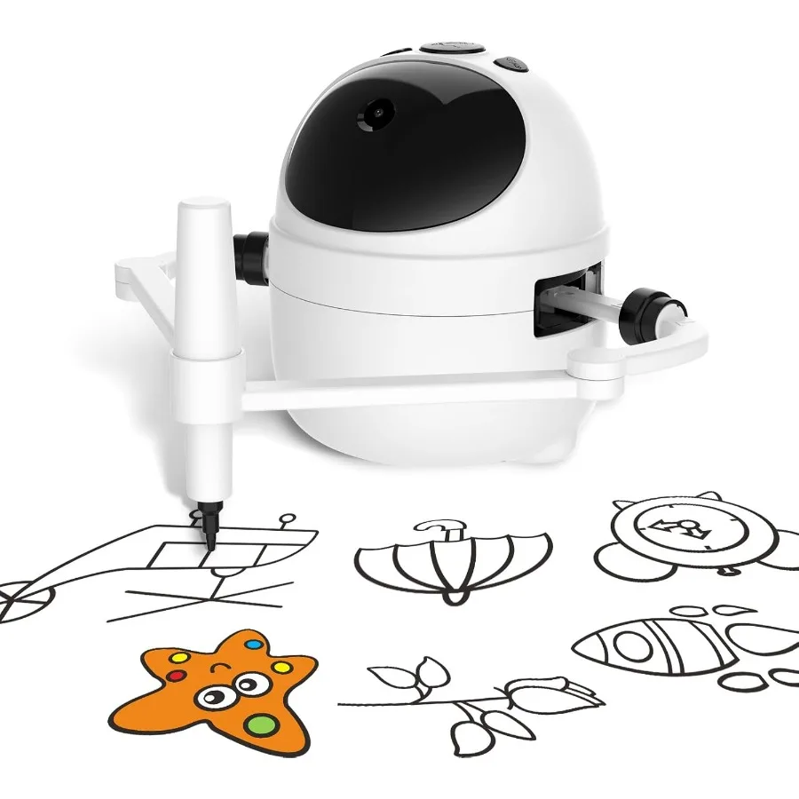 

Drawing Robot Toys Painting Kit for Toddler Toys Birthday Gifts for 3-10 Girl Boy Electronic Learning Toys with Intelligent Sen