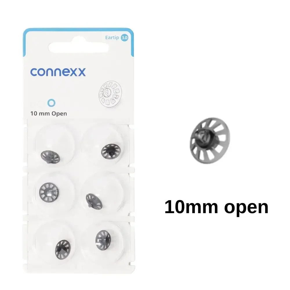 

Connexx 3.0 Open Eartips (6 Domes, 5mm/7mm/10mm) | Fit for Signia Pure Charge & Go AX RIC & Rexton Hearing Aids