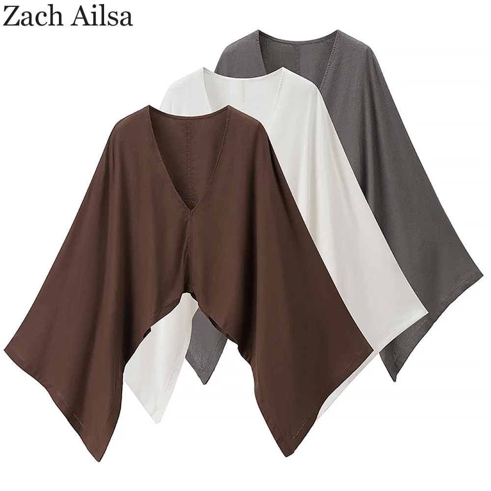 

Внешняя торговля хвост заказ Французский элегантный универсальный модный простой однотонный льняной смесь свободного мясного чехла верхняя шаль