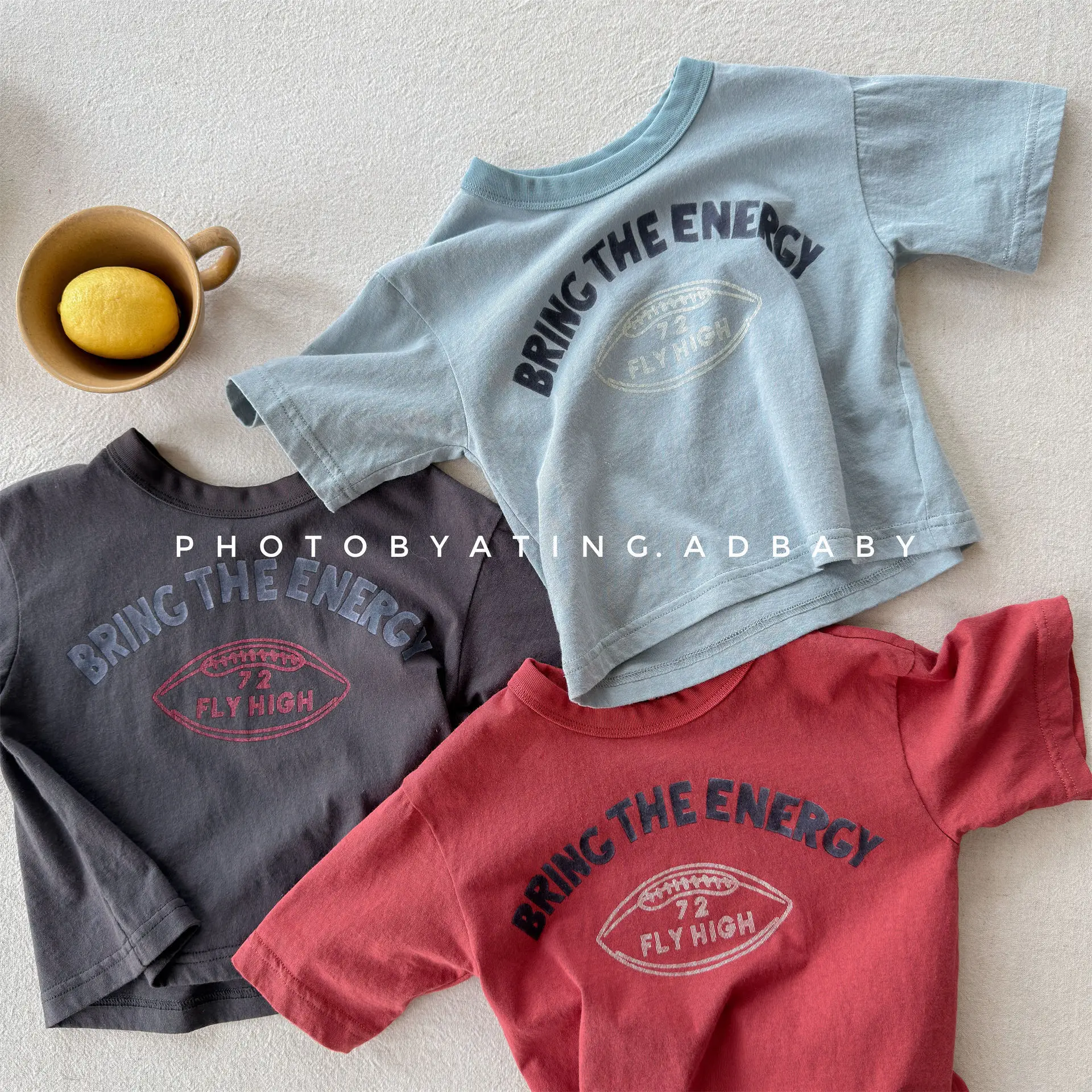 

2026 Summer New Children Loose Short Sleeve T Shirts Boys Girls Letter Print Casual Tops Baby Cotton Tee Kids Fashion T Shirts